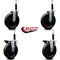 Service Caster 6'' Phenolic Wheel Swivel 3/4'' Expand Stem Caster Set 2 Brakes, 4PK SCC-EX20S615-PHS-2-PLB-2-34 - alternate 3